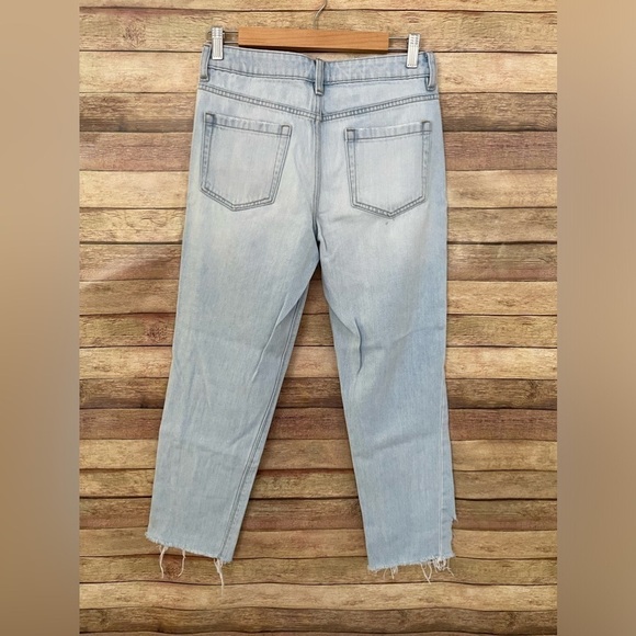 1. State Denim - 1. State Essentials Corsica Light Wash Distressed Designer Jeans Womens 27